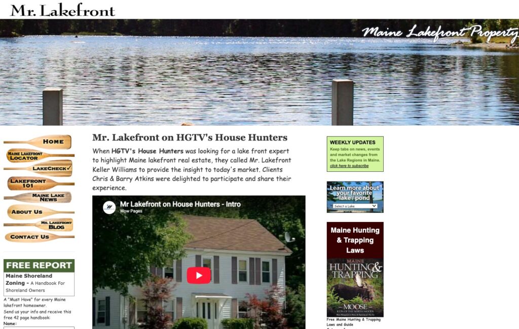 HGTV House Hunter producers found Mr Lakefront for their show